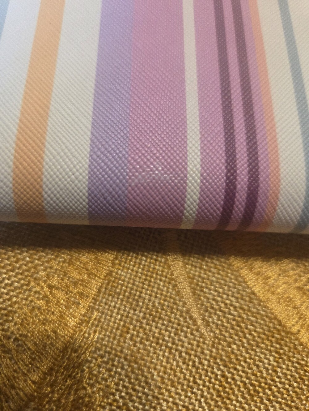 Nanette Lepore Multicolor Stripe Zip Wallet in Pink, Purple, Orange, Blue, Cream - Picture 7 of 7